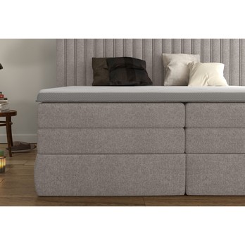 Posteľ boxspring TAIFA béžová, 140x200 cm 5