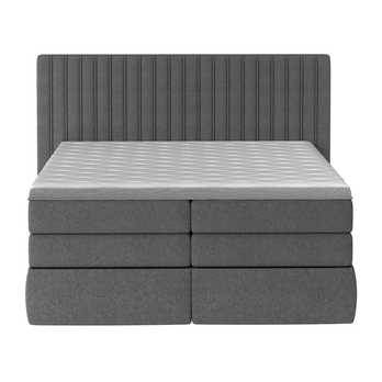 Posteľ boxspring TAIFA sivá, 140x200 cm 3
