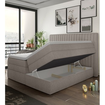 Posteľ boxspring TAIFA béžová, 140x200 cm 2