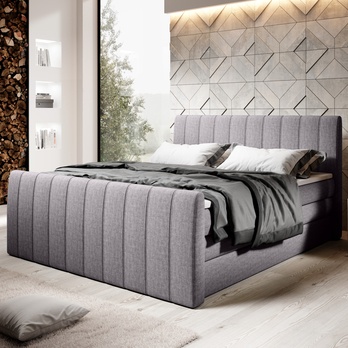 Posteľ boxspring TAJA sivá, 160x200 cm 1