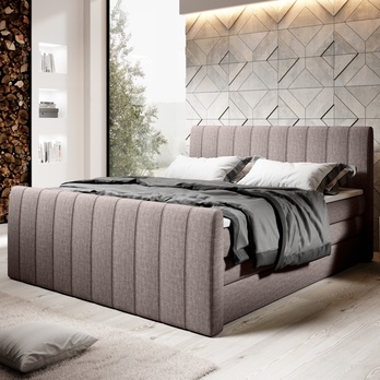 Posteľ boxspring TAJA sivohnedá, 180x200 cm 1