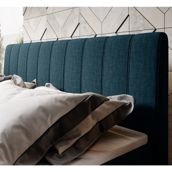 Posteľ boxspring TAJA modrá, 180x200 cm 4