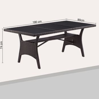 Záhradný stôl TAKEO 1 hnedá 1