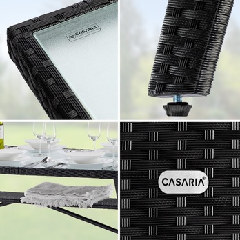 Záhradný stôl TAKEO 3 čierna 2