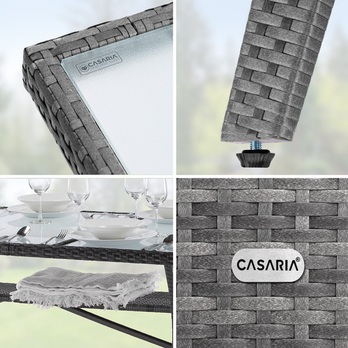 Záhradný stôl TAKEO 3 sivá 2