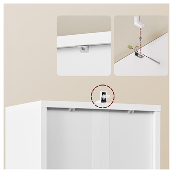 Knižnica  TALL biela 3