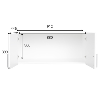 Skriňový nadstavec TALLIN 10 biela 3