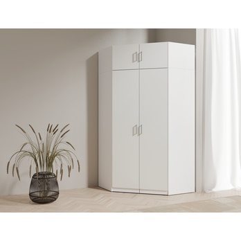 Rohový skriňový nadstavec TALLIN 13 biela 1