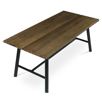 Jedálenský stôl TALVI orech/čierna, šírka 180 cm 3