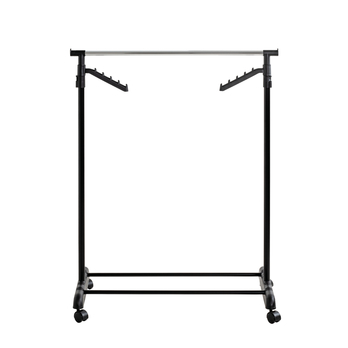 Pojazdný stojan na šaty TAMI čierna/chróm 3