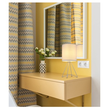 Stolná lampa TAMIAN sivá 1