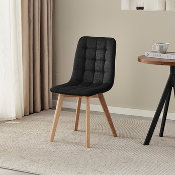 Jedálenská stolička TARA čierna/dub 1