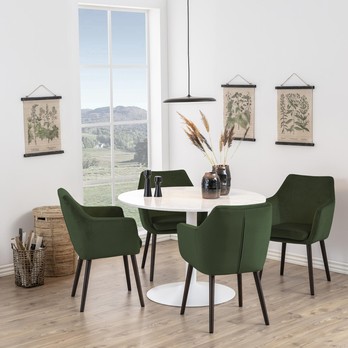 Jedálenský stôl TARIFA biela 8