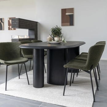 Jedálenský stôl TARONU čierna 1