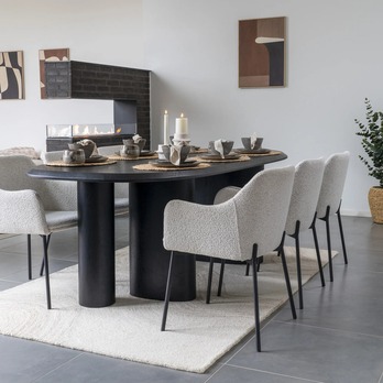 Jedálenský stôl TARONU čierna 3