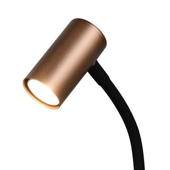 Stolná lampa TARYN kávová/biela/čierna 3