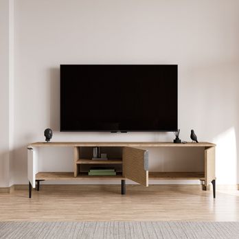 TV komoda TARZ dub/biela 2