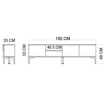 TV komoda TARZ dub/biela 6