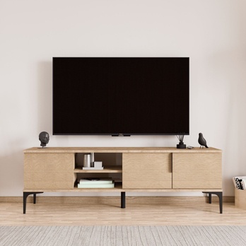 TV stolík TARZ dub/čierna 1