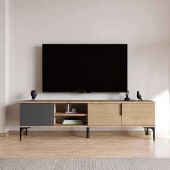 TV stolík TARZ dub/antracitová 1