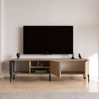 TV stolík TARZ dub/antracitová 2