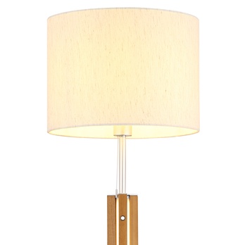 Stojacia lampa TAUGUS biela/prírodná 2