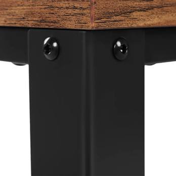 Servírovací stolík TAVIRA čierna/hnedá 4