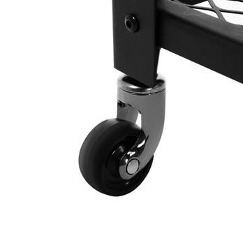 Servírovací stolík TAVIRA čierna/hnedá 5