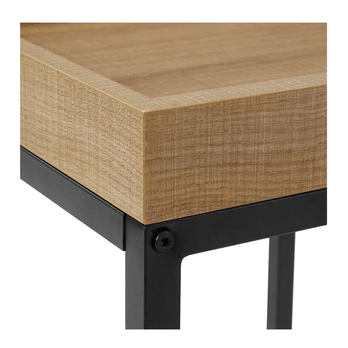 Prístavný stolík TAX hnedá/čierna, sada 2 ks 2