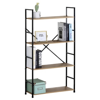 Regál TAYLER 6 dub/čierna 2