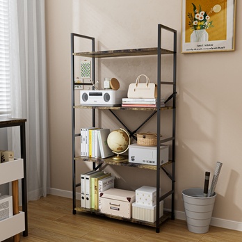 Regál TAYLER 6 staré drevo/čierna 1