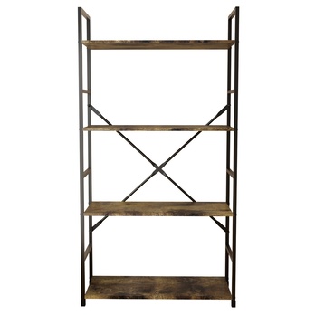 Regál TAYLER 6 staré drevo/čierna 2