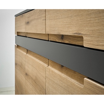 Komoda  TAYLOR 2 dub evoke/antracitová 7