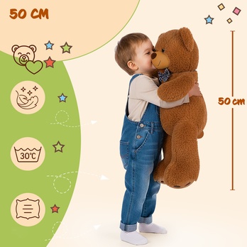 Plyšová hračka  TEDDY hnedá, výška 50 cm 1