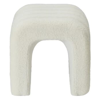 Taburet TEDDY biela 2