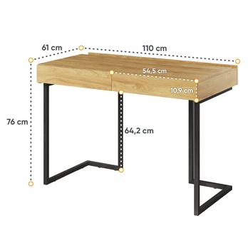 Pracovný stôl TEEN FLEX orech hiroka 4