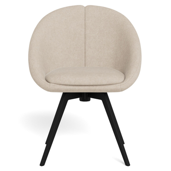 Jedálenská stolička TENNA piesková/matná čierna 2