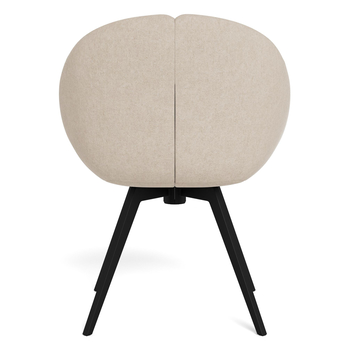 Jedálenská stolička TENNA piesková/matná čierna 3