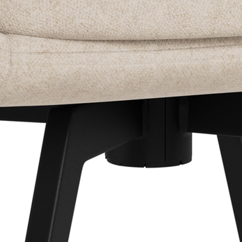 Jedálenská stolička TENNA piesková/matná čierna 6