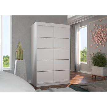 Šatníková skriňa TEONA biela 3