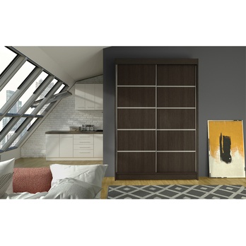 Šatníková skriňa TEONA čokoládová 1