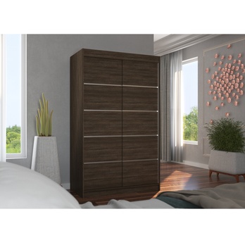 Šatníková skriňa TEONA čokoládová 3
