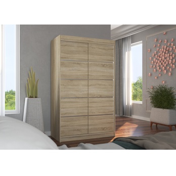 Šatníková skriňa TEONA dub sonoma 1