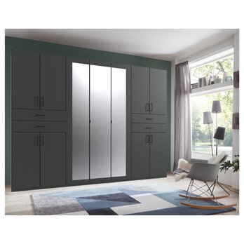 Šatníková skriňa TERENCE II grafitová 1