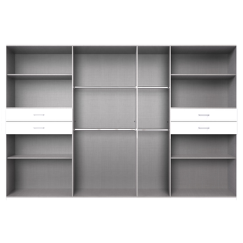 Šatníková skriňa TERENCE II taupe/sivá 2