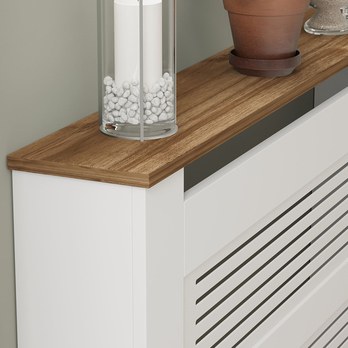 Kryt na radiátor TERMORA biela/orech 4