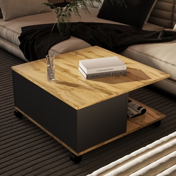 Konferenčný stolík TERNI dub wotan/antracitová 1