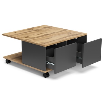 Konferenčný stolík TERNI dub wotan/antracitová 2
