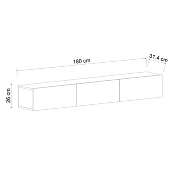 TV stolík TERRA čierna 10