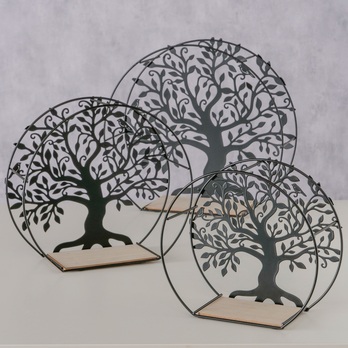 Dekorácia strom  TERRO 3 čierna/prírodná 2